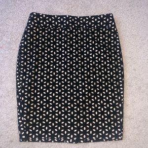 Ann Taylor LOFT Patterned Pencil Skirt